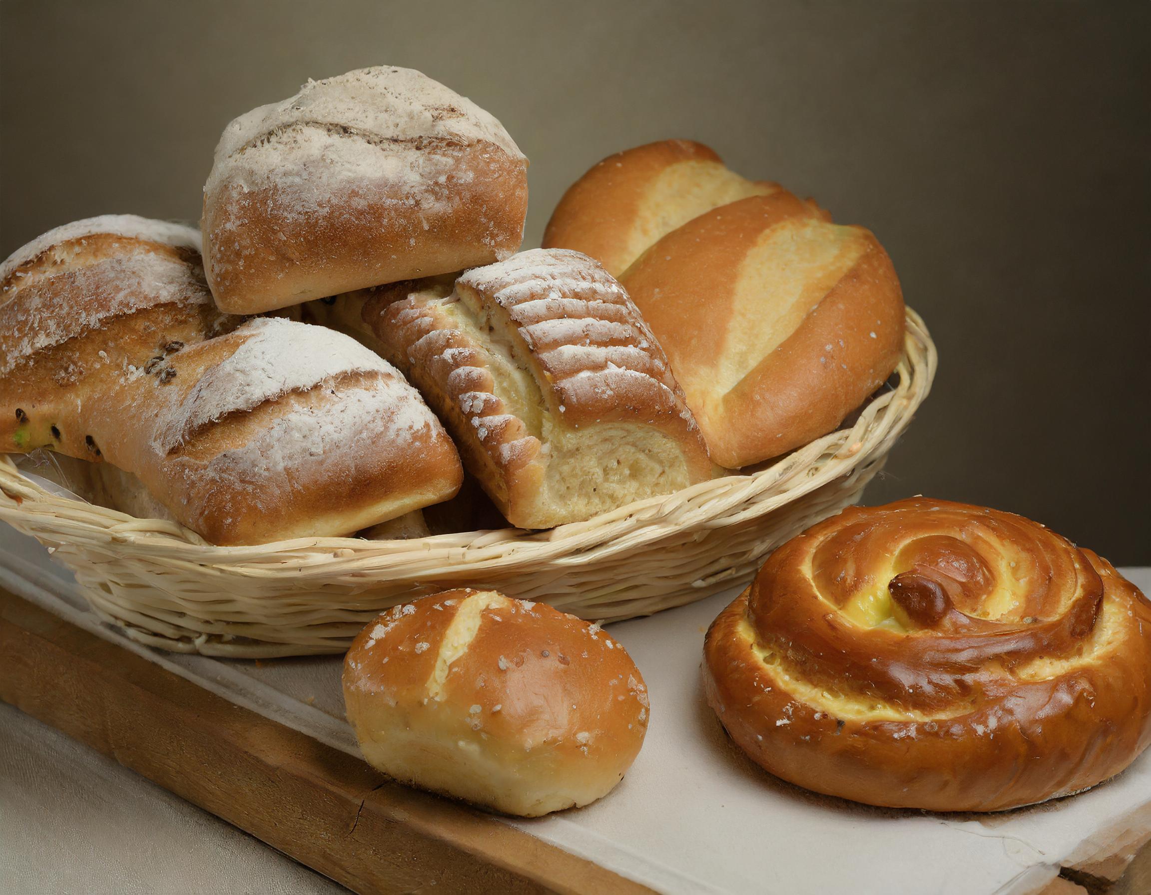 Frische handgefertigte Brote